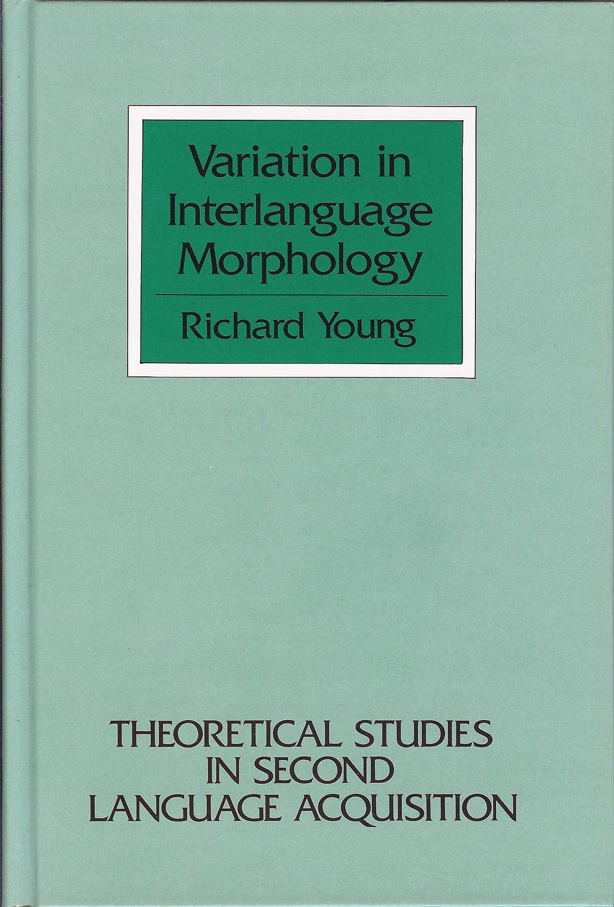 cover of variation in interlanguage morphology